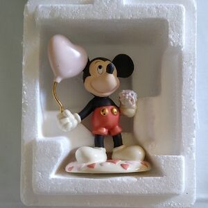 Mickey Mouse Party Figurine with Pink Balloon
